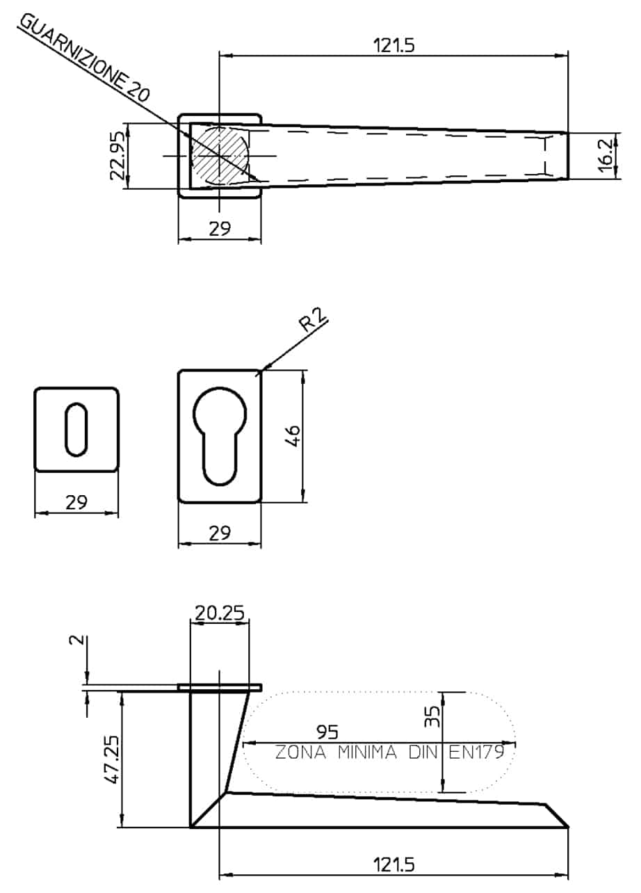 quaranta+uno - disegni tecnici esecutivi